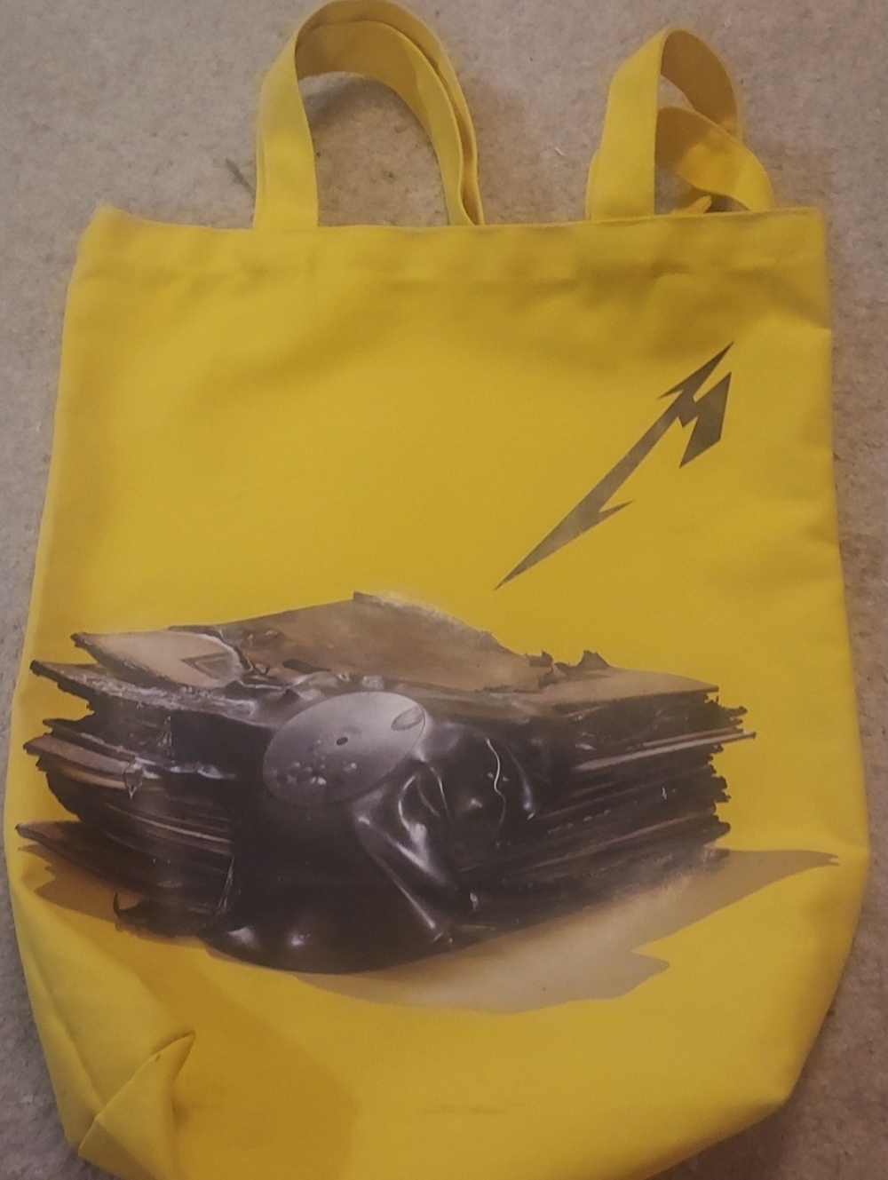 Yellow Metallica 72 Seasons Tote